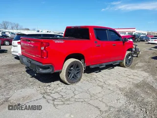 2021 Chevrolet Silverado 1500 Custom Trail Boss with VIN 1GCPYCEF6MZ374961, listed as a IAAI auction lot 41450188 with 41,605 mi miles and . Bid and sale history available at DreamBid. Image 4.