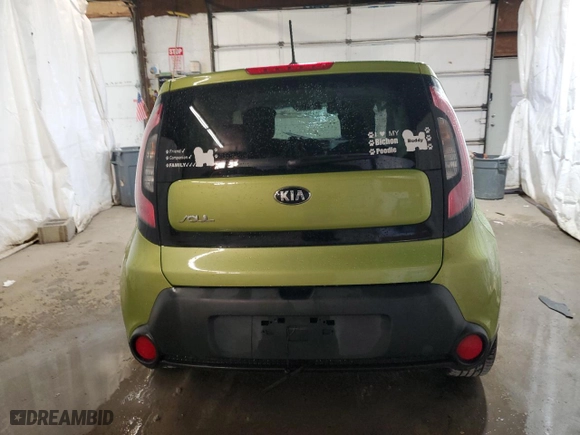 2015 Kia Soul with VIN KNDJN2A29F7768898, listed as a Copart auction lot 80522674 with 0 mi miles and Salvage Title. Bid and sale history available at carsss.com. Image 6.
