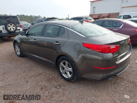 2015 Kia Optima LX with VIN 5XXGM4A74FG401418, listed as a IAAI auction lot 41899008 with 125,812 mi miles. Bid and sale history available at carsss.com. Image 3.