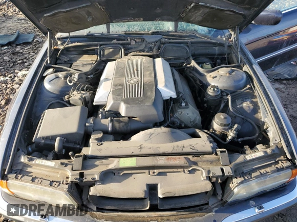 2000 BMW 7 Series 740iL with VIN WBAGH8346YDP11238, listed as a Copart auction lot 81122224 with 128,539 mi miles and Salvage Title. Bid and sale history available at carsss.com. Image 11.