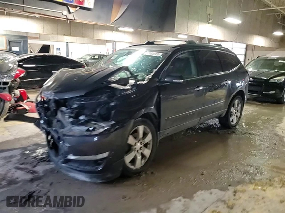 2015 Chevrolet Traverse LTZ with VIN 1GNKVJKD9FJ276025, listed as a Copart auction lot 45965035 with 160,552 mi miles and Salvage Title. Bid and sale history available at DreamBid. Image 12.