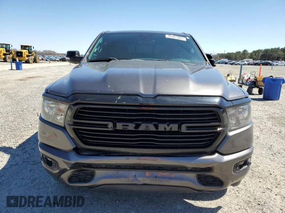 2021 Ram 1500 Big Horn with VIN 1C6SRFBT8MN586455, listed as a Copart auction lot 49481665 with 57,793 mi miles and Salvage Title. Bid and sale history available at carsss.com. Image 5.