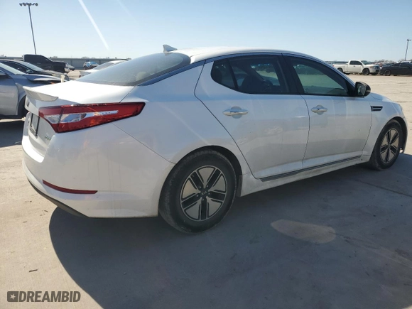 2012 Kia Optima Hybrid with VIN KNAGM4AD4C5035141, listed as a Copart auction lot 48813395 with 213,971 mi miles and Clean Title. Bid and sale history available at carsss.com. Image 3.
