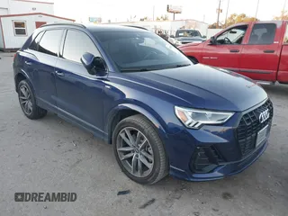 2023 Audi Q3 S line Premium with VIN WA1DECF35P1074695, listed as a IAAI auction lot 41162032 with 30,773 mi miles. Bid and sale history available at carsss.com. Image 1.