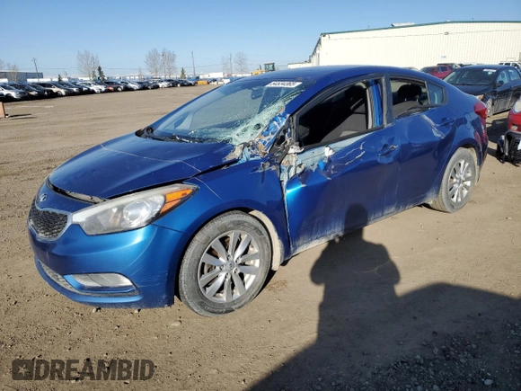 2014 Kia Forte LX with VIN KNAFX4A68E5201538, listed as a Copart auction lot 54534365 with 251,536 mi miles and Salvage Title. Bid and sale history available at carsss.com. Image 1.