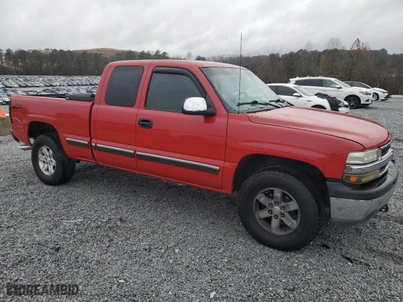 2000 Chevrolet Silverado 1500 LT with VIN 2GCEK19T5Y1212492, listed as a Copart auction lot 84075204 with 226,811 mi miles and Salvage Title. Bid and sale history available at carsss.com. Image 4.
