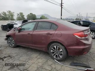 2014 Honda Civic Sedan EX with VIN 19XFB2F85EE274256, listed as a Copart auction lot 54226705 with 0 mi miles and Clean Title. Bid and sale history available at carsss.com. Image 2.