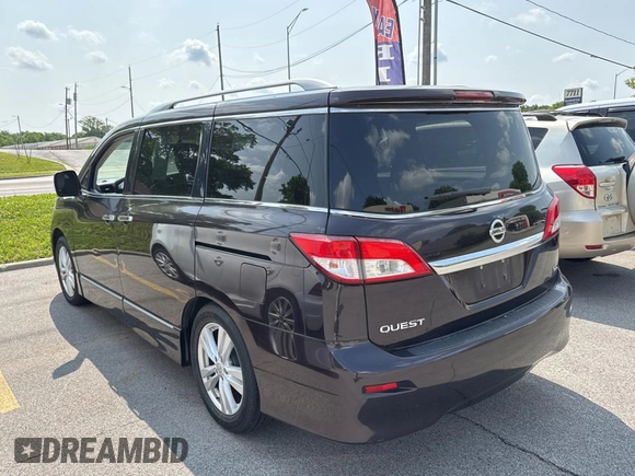 2011 Nissan Quest SL with VIN JN8AE2KP2B9007028, listed as a Copart auction lot 59522215 with 171,512 mi miles and Clean title. Bid and sale history available at DreamBid. Image 3.