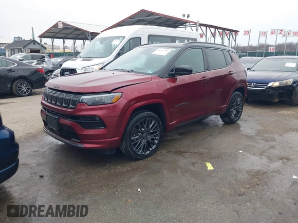 2022 Jeep Compass High Altitude with VIN 3C4NJDCB8NT157535, listed as a IAAI auction lot 41752395 with 30,464 mi miles and . Bid and sale history available at DreamBid. Image 18.