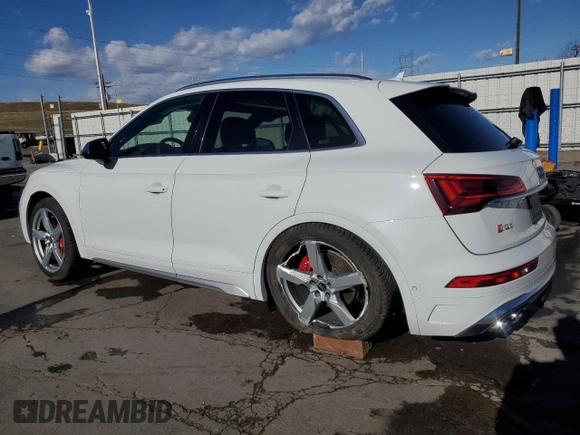 2021 Audi SQ5 Prestige with VIN WA1C4AFY4M2042115, listed as a Copart auction lot 49074035 with 41,302 mi miles and Salvage title. Bid and sale history available at DreamBid. Image 2.