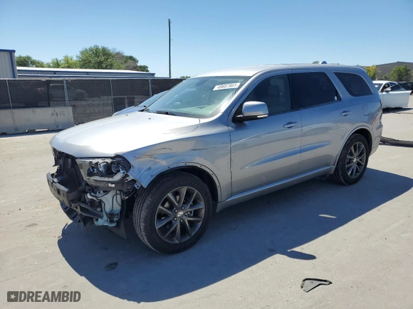 2017 Dodge Durango GT with VIN 1C4RDHDG9HC869434, listed as a Copart auction lot 49687865 with 151,339 mi miles and Salvage Title. Bid and sale history available at carsss.com. Image 1.