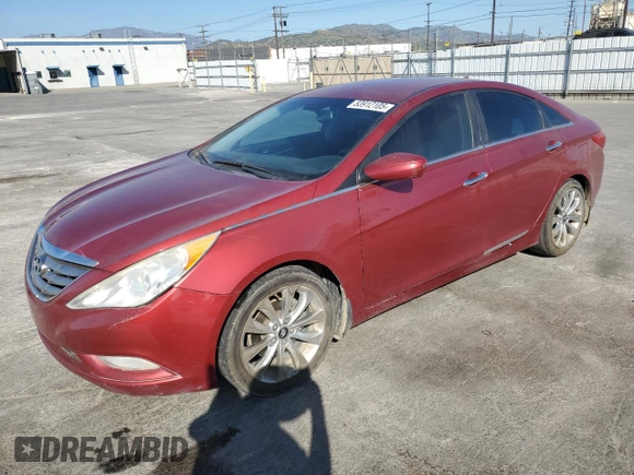 2013 Hyundai Sonata Limited with VIN 5NPEC4AC2DH543825, listed as a Copart auction lot 53912105 with 216,448 mi miles and Clean Title. Bid and sale history available at carsss.com. Image 1.
