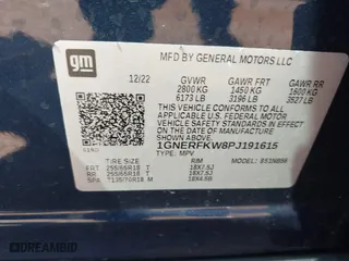 2023 Chevrolet Traverse LS with VIN 1GNERFKW8PJ191615, listed as a IAAI auction lot 41629067 with 42,914 mi miles. Bid and sale history available at carsss.com. Image 9.