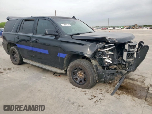 2015 Chevrolet Tahoe Commercial with VIN 1GNLC2EC1FR570376, listed as a Copart auction lot 47851215 with Not provided miles and Salvage title. Bid and sale history available at DreamBid. Image 4.