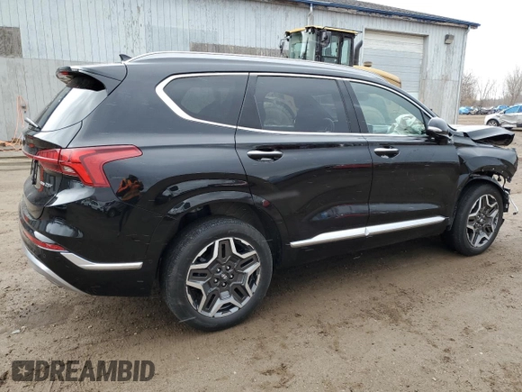 2021 Hyundai Santa Fe Calligraphy with VIN 5NMS5DALXMH347254, listed as a Copart auction lot 49868935 with 22,725 mi miles and Clean title. Bid and sale history available at DreamBid. Image 3.