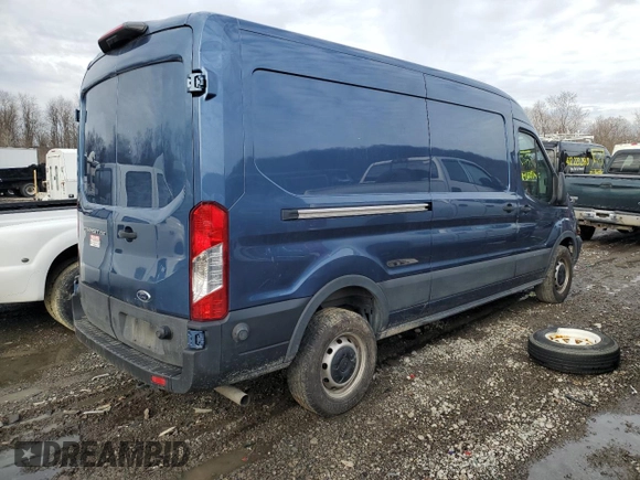 2023 Ford Transit Cargo with VIN 1FTBR1C83PKA15015, listed as a Copart auction lot 52055925 with 73,147 mi miles and Salvage Title. Bid and sale history available at carsss.com. Image 3.