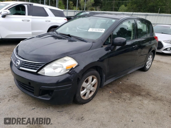 2009 Nissan Versa 1.8 S with VIN 3N1BC13E99L423269, listed as a Copart auction lot 70702834 with 168,975 mi miles and Clean Title. Bid and sale history available at carsss.com. Image 1.