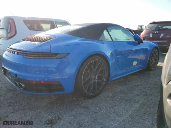 2022 Porsche 911 Carrera S with VIN WP0CB2A94NS244388, listed as a Copart auction lot 74309204 with 0 mi miles and Salvage Title. Bid and sale history available at carsss.com. Image 3.