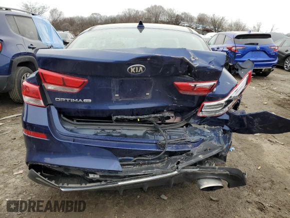 2019 Kia Optima LX with VIN 5XXGT4L3XKG350398, listed as a Copart auction lot 44720695 with 61,361 mi miles and Salvage Title. Bid and sale history available at carsss.com. Image 6.