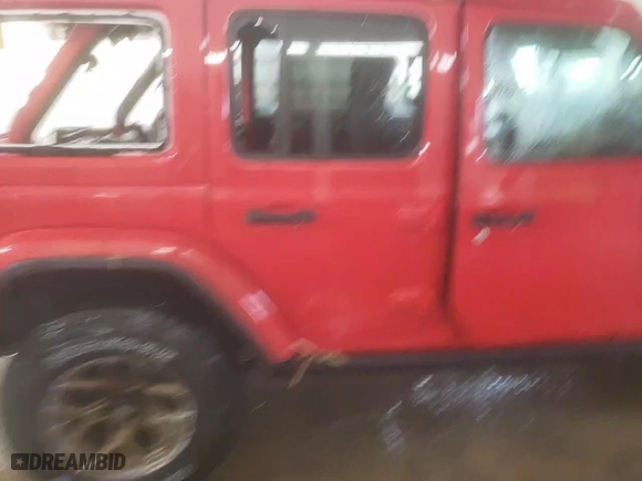 2021 Jeep Wrangler Unlimited Willys with VIN 1C4HJXDM6MW584736, listed as a Copart auction lot 82788234 with 21,872 mi miles and Salvage Title. Bid and sale history available at carsss.com. Image 14.