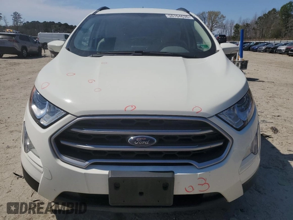 2021 Ford EcoSport SE with VIN MAJ3S2GE1MC437827, listed as a Copart auction lot 50764635 with 27,137 mi miles and Salvage Title. Bid and sale history available at DreamBid. Image 5.