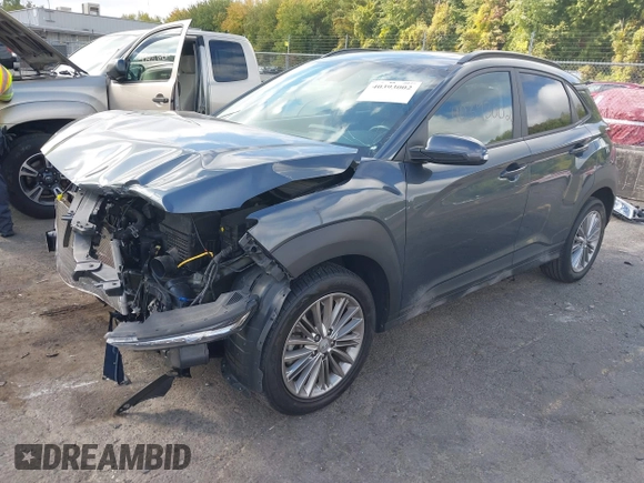 2021 Hyundai Kona SEL Plus with VIN KM8K6CAA4MU722212, listed as a IAAI auction lot 40393002 with 37,964 mi miles. Bid and sale history available at carsss.com. Image 18.
