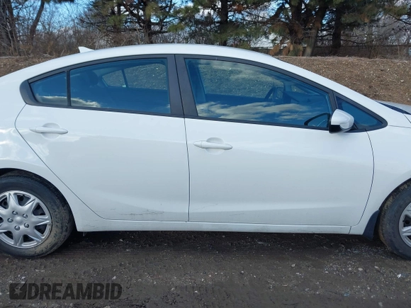 2017 Kia Forte LX with VIN 3KPFK4A77HE057175, listed as a IAAI auction lot 41232874 with 53,479 mi miles. Bid and sale history available at carsss.com. Image 13.