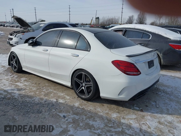 2016 Mercedes-Benz C 450 AMG with VIN 55SWF6EB8GU130429, listed as a IAAI auction lot 41374954 with 52,525 mi miles and . Bid and sale history available at carsss.com. Image 3.