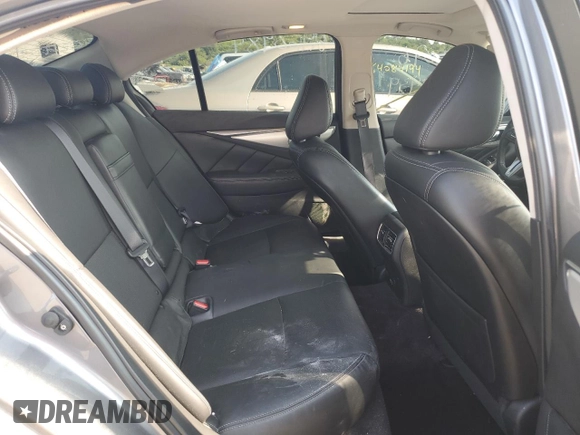 2021 Infiniti Q50 Luxe with VIN JN1EV7BR8MM753076, listed as a Copart auction lot 64990564 with 27,847 mi miles and Salvage title. Bid and sale history available at DreamBid. Image 10.