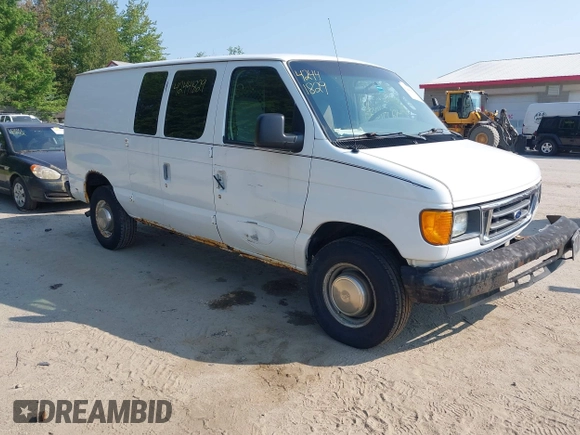 2006 Ford Econoline Cargo with VIN 1FTSE34L66HA34423, listed as a IAAI auction lot 42441829 with 305,406 mi miles and . Bid and sale history available at DreamBid. Image 1.