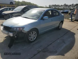 2008 Mazda 3 i Touring Value with VIN JM1BK32F581801017, listed as a Copart auction lot 55089905 with 108,172 mi miles and Salvage Title. Bid and sale history available at DreamBid. Image 1.