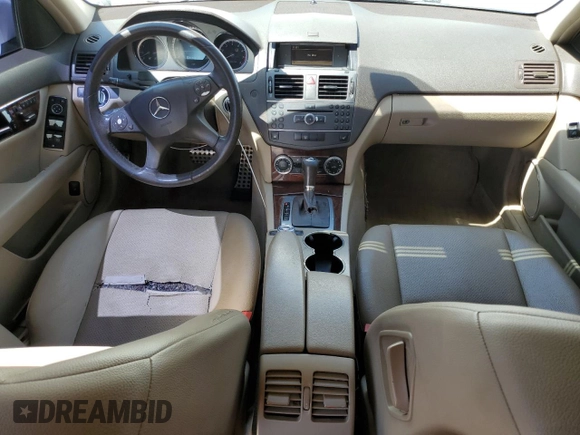 2011 Mercedes-Benz C 300 Sport with VIN WDDGF8BB5BR144268, listed as a Copart auction lot 53748895 with 189,233 mi miles and Salvage title. Bid and sale history available at DreamBid. Image 8.