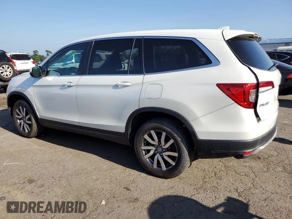 2021 Honda Pilot EX-L z VIN 5FNYF6H55MB038447, wystawiony jako Copart lot #62550255 z przebiegiem 79 877 mil mil oraz Szkoda całkowita • Salvage title. Historia ofert i sprzedaży dostępna na DreamBid. Obrazek 2.