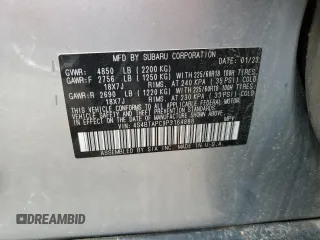 2023 Subaru Outback Touring with VIN 4S4BTAPC9P3164888, listed as a Copart auction lot 64544765 with 37,478 mi miles and Salvage title. Bid and sale history available at DreamBid. Image 13.