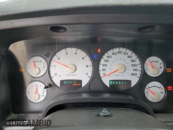 2004 Dodge 1500 SLT with VIN 1D7HA18D44S572377, listed as a Copart auction lot 54148585 with 264,812 mi miles and Salvage Title. Bid and sale history available at DreamBid. Image 9.