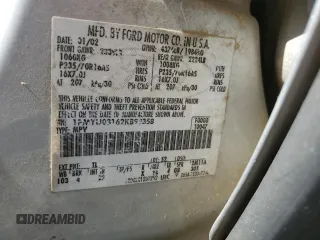 2002 Ford Escape XLT Choice с VIN 1FMYU03162KB99358, выставлен на аукционе Copart как лот 54183524 с пробегом 292 653 миль миль и Списание • Salvage title. История ставок и продаж доступна на DreamBid. Изображение 13.
