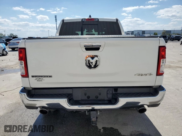 2019 Ram 1500 Big Horn/Lone Star with VIN 1C6SRFFT5KN649163, listed as a Copart auction lot 48713265 with 91,319 mi miles and Salvage Title. Bid and sale history available at carsss.com. Image 6.