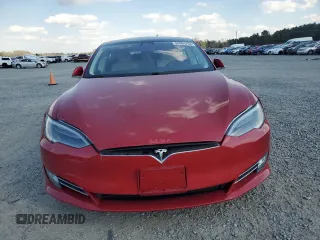2017 Tesla Model S 100D with VIN 5YJSA1E25HF198612, listed as a Copart auction lot 50604795 with 78,129 mi miles and Salvage Title. Bid and sale history available at carsss.com. Image 5.