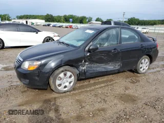 2009 Kia Spectra LX with VIN KNAFE221195649137, listed as a Copart auction lot 60503185 with 171,764 mi miles and Salvage title. Bid and sale history available at DreamBid. Image 1.