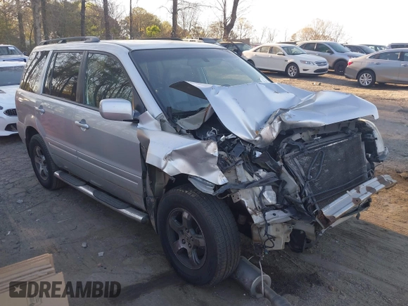 2006 Honda Pilot EX-L with VIN 2HKYF18776H553104, listed as a IAAI auction lot 41878219 with 265,894 mi miles and . Bid and sale history available at DreamBid. Image 1.