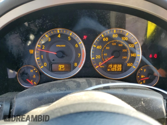 2006 Infiniti FX with VIN JNRAS08U26X102471, listed as a Copart auction lot 74024984 with 191,838 mi miles and Salvage Title. Bid and sale history available at DreamBid. Image 9.