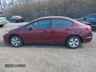 2013 Honda Civic LX with VIN 19XFB2F51DE268944, listed as a IAAI auction lot 41900014 with 168,348 mi miles and . Bid and sale history available at DreamBid. Image 15.