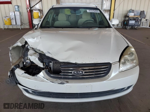 2007 Kia Optima EX with VIN KNAGE124075087981, listed as a Copart auction lot 47315435 with 146,655 mi miles and Salvage Title. Bid and sale history available at carsss.com. Image 5.