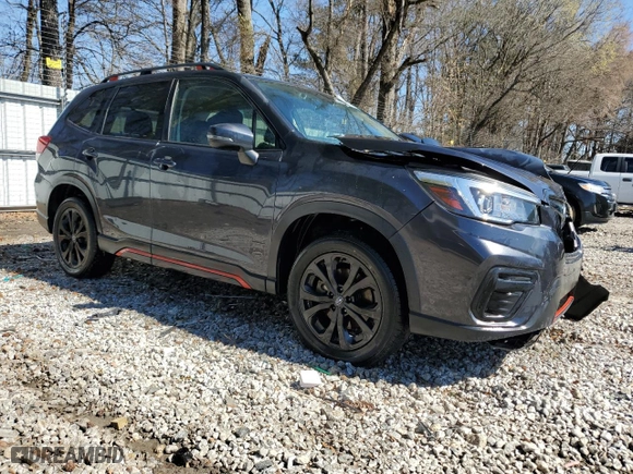 2019 Subaru Forester Sport with VIN JF2SKAKC2KH524109, listed as a Copart auction lot 47462195 with 107,533 mi miles and Salvage Title. Bid and sale history available at carsss.com. Image 4.