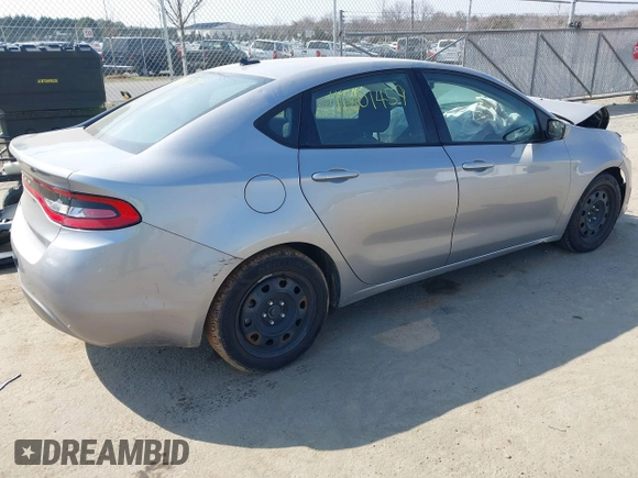 2016 Dodge Dart SE with VIN 1C3CDFAA7GD720771, listed as a IAAI auction lot 41801459 with 212,213 mi miles. Bid and sale history available at carsss.com. Image 4.