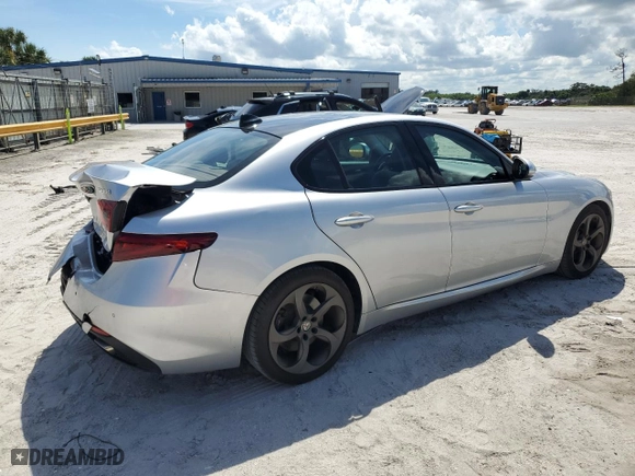 2017 Alfa Romeo Giulia Ti with VIN ZARFAECN4H7562648, listed as a Copart auction lot 73799534 with 56,783 mi miles and Salvage Title. Bid and sale history available at carsss.com. Image 3.
