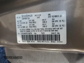 2007 Dodge Dakota SLT with VIN 1D7HE48K97S199376, listed as a Copart auction lot 88973885 with 192,774 mi miles and Salvage Title. Bid and sale history available at DreamBid. Image 12.