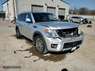 2018 Nissan Armada SL with VIN JN8AY2ND9J9059716, listed as a Copart auction lot 48053165 with 128,078 mi miles and Salvage Title. Bid and sale history available at carsss.com. Image 15.