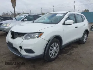 2016 Nissan Rogue S with VIN KNMAT2MT6GP663229, listed as a IAAI auction lot 42095705 with 93,602 mi miles. Bid and sale history available at carsss.com. Image 2.