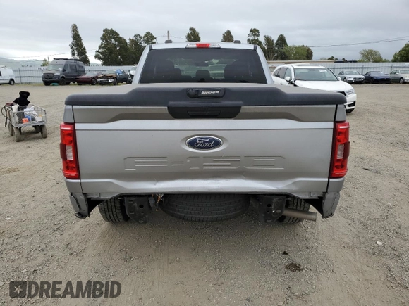 2021 Ford F-150 XL with VIN 1FTEX1CB2MKE77401, listed as a Copart auction lot 52754445 with 87,029 mi miles and Salvage title. Bid and sale history available at DreamBid. Image 6.